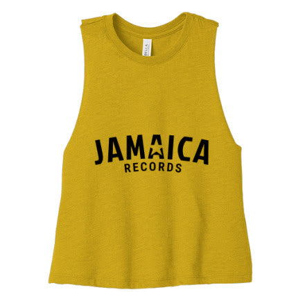 Jamaica Records Logo Womens Tank Top (Yellow)